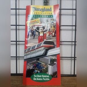 1990’s Disneyland Brochure Mickey’s Toontown RARE Mickey Mouse Passport VTG